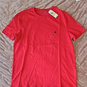 Nautica Men's Red T-Shirt